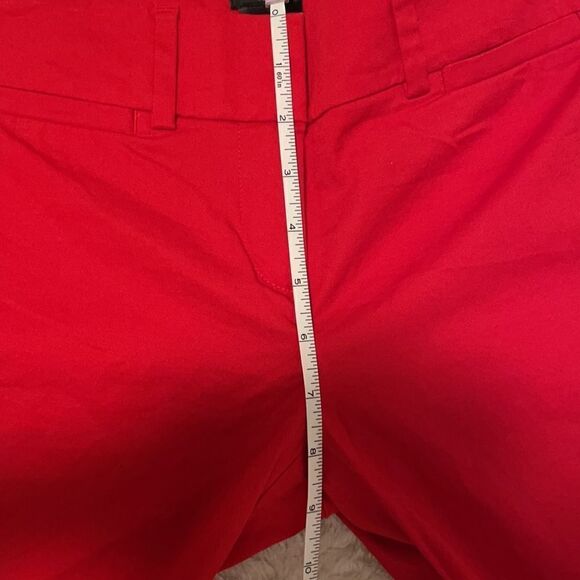 Ann Taylor Factory Petite Red Ankle Cropped Pants Size 00P - Picture 6 of 7